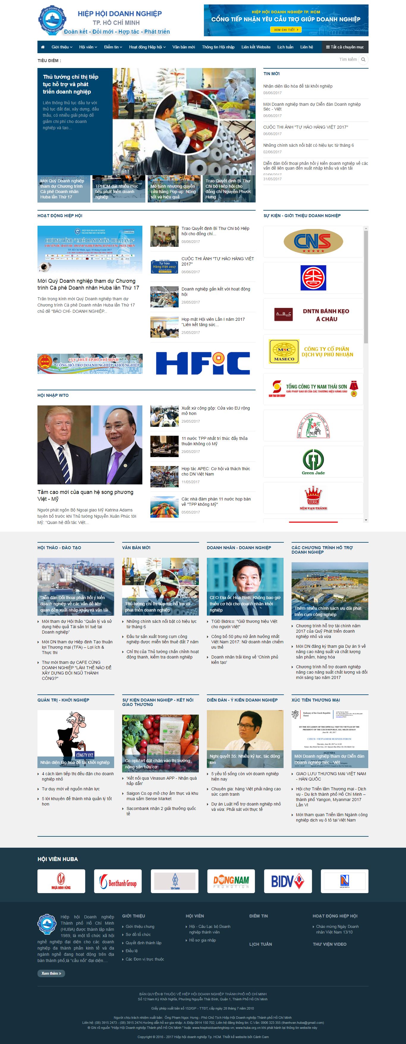 Thiết kế Web tổ chức hiệp hội hiephoidoanhnghiep.vn